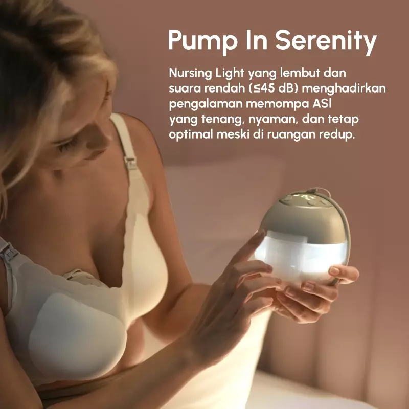 MOOIMOM M3 Pro Air Flow Handsfree Electric Breast Pump Toffee - Pompa ASI Elektrik Tanpa Kabel