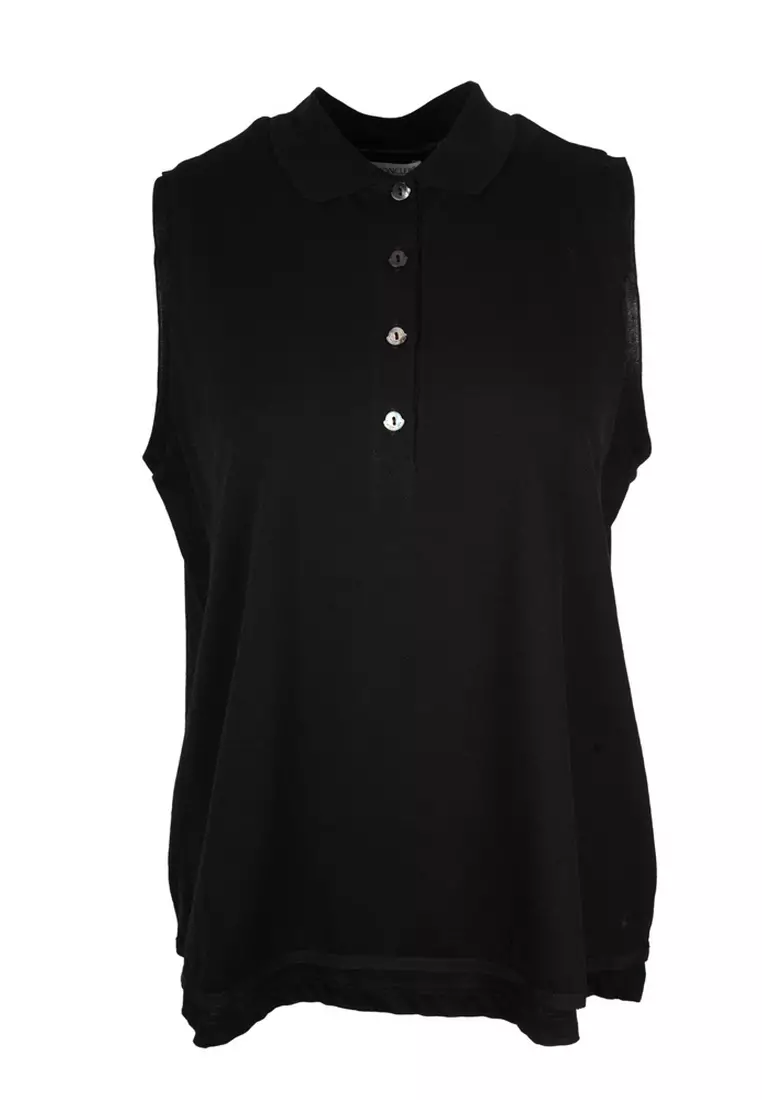 MONCLER layered Sleeveless Top in Black