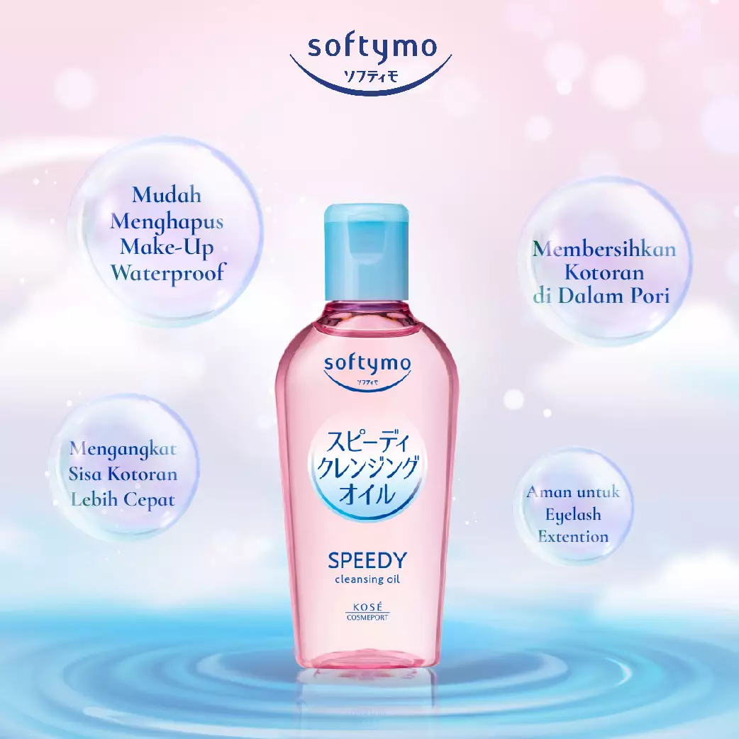 KOSE SOFTYMO Speedy Cleansing Oil 60ml (Travel Size Makeup Remover)