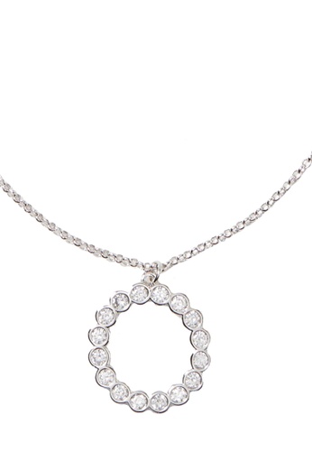 Kate Spade Kate Spade Full Circle Mini Pendant Necklace in Clear/ Silver  o0ru2453 2023 | Buy Kate Spade Online | ZALORA Hong Kong