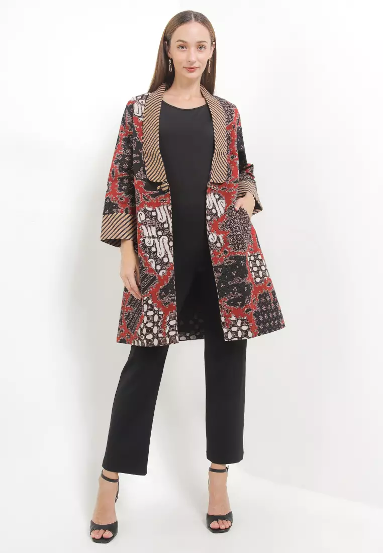 Atheelah Outer Tunik Batik Tanahan Modern Gradasi Series