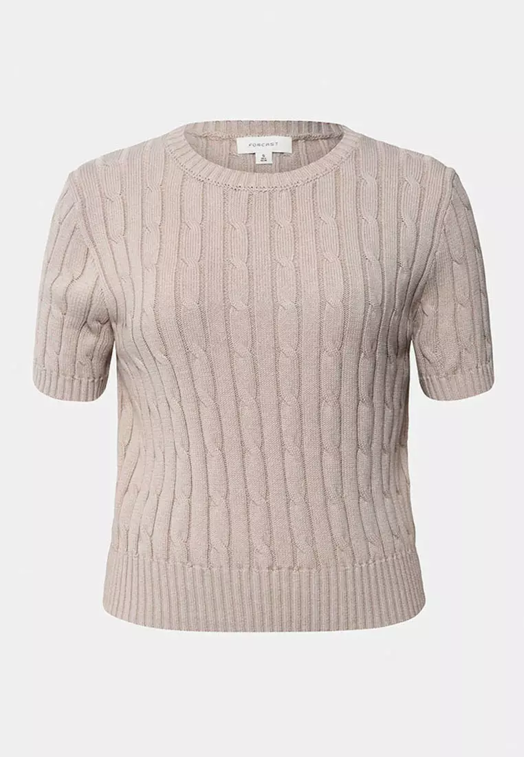 Anita Short Sleeve Cable Knit