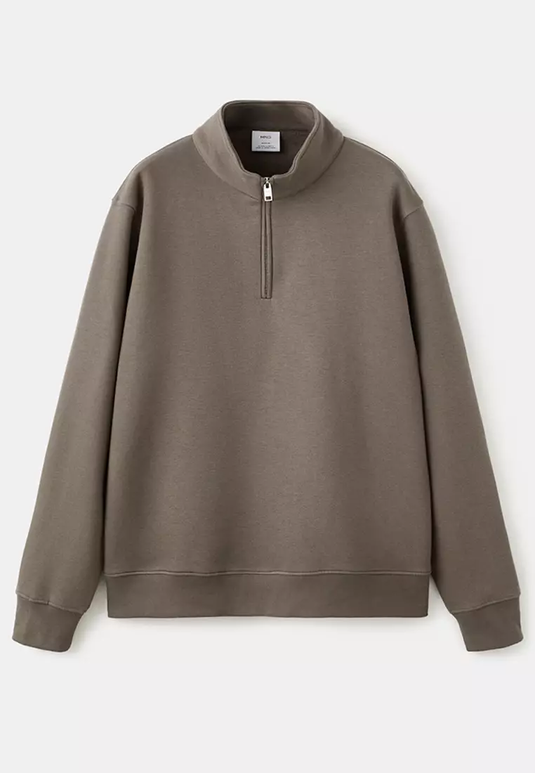 Regular-Fit Sweatshirt With Zip