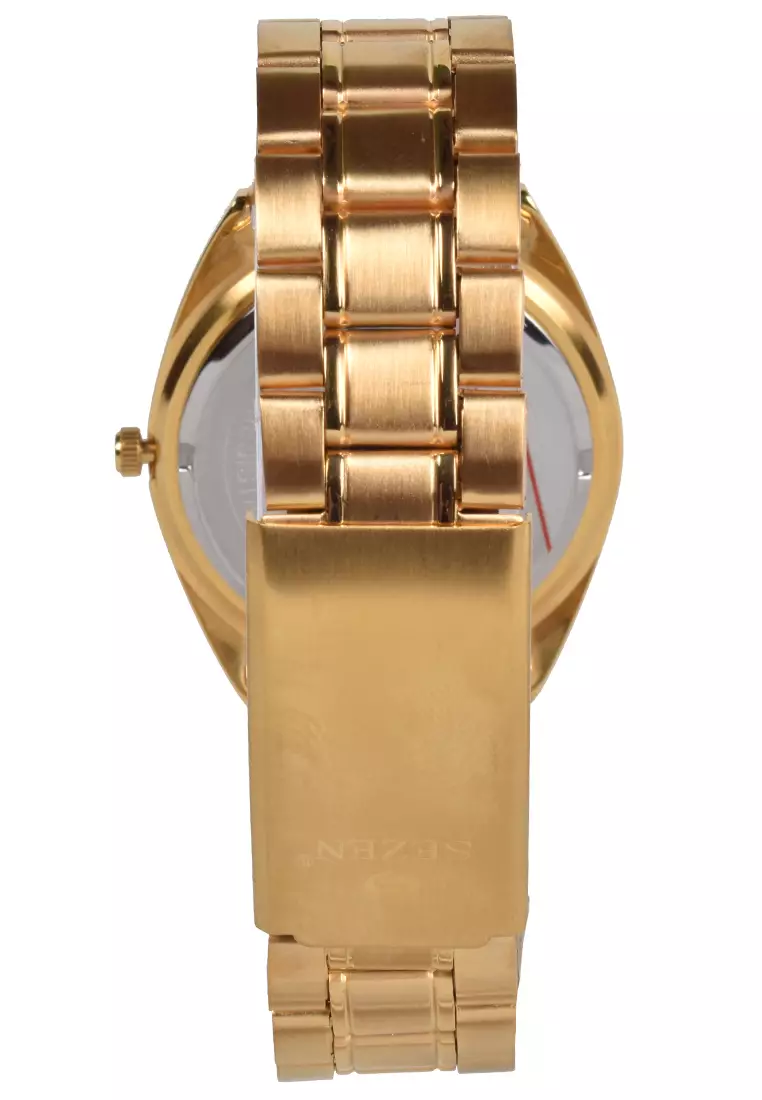 Sezen - Jam Tangan Pria - Gold - Stainless Steel Bracelet - 1089BM-A