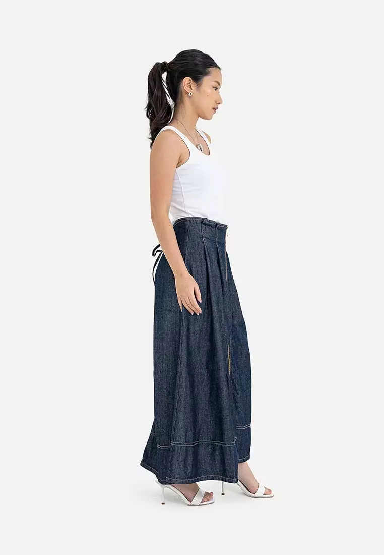 Earth Music & Ecology - Amami Front Zip Denim Skirt