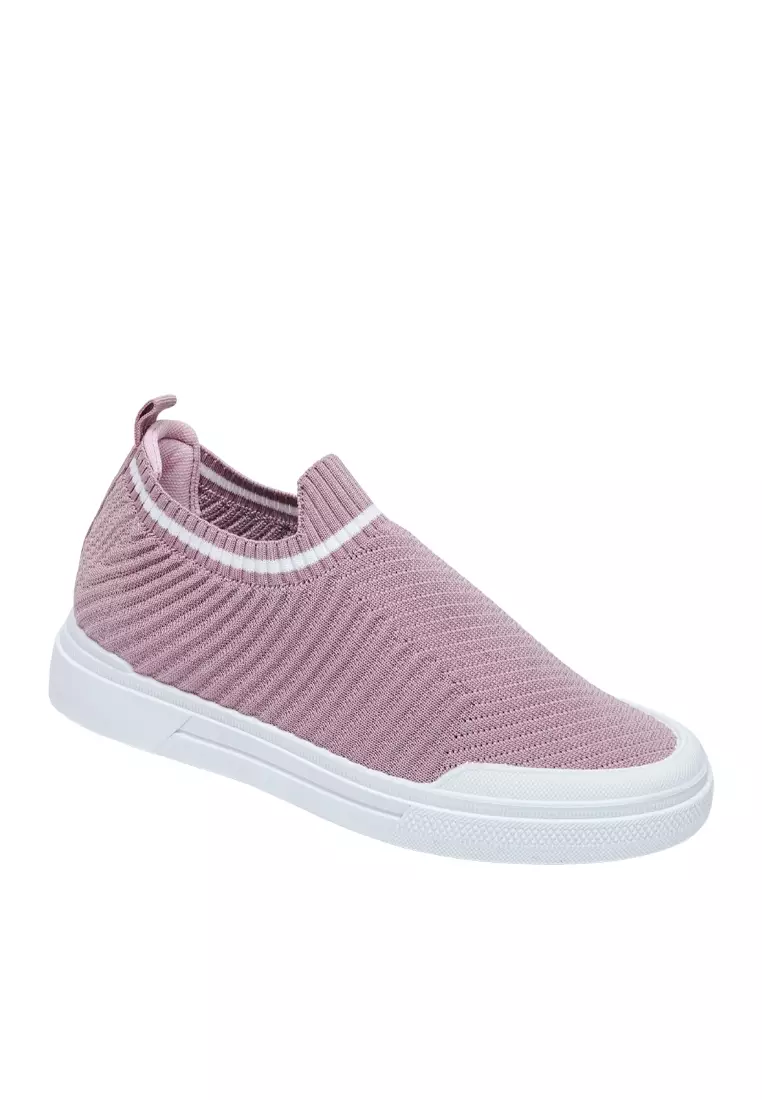 Dr. Kevin Sepatu Olahraga Wanita Sneakers Flyknit Slip On 589-059