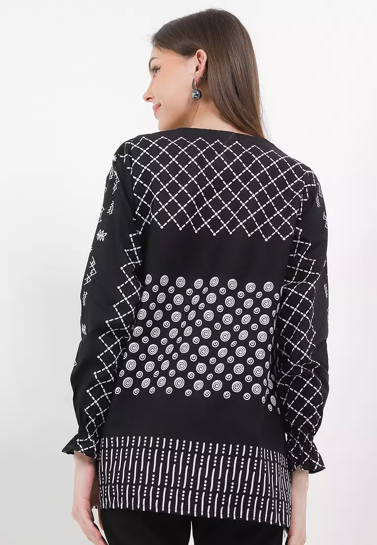 Jaring Blouse Batik Premium Wanita Casual Modern