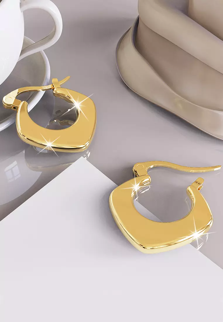 Sylvia Gold Hoop Earrings