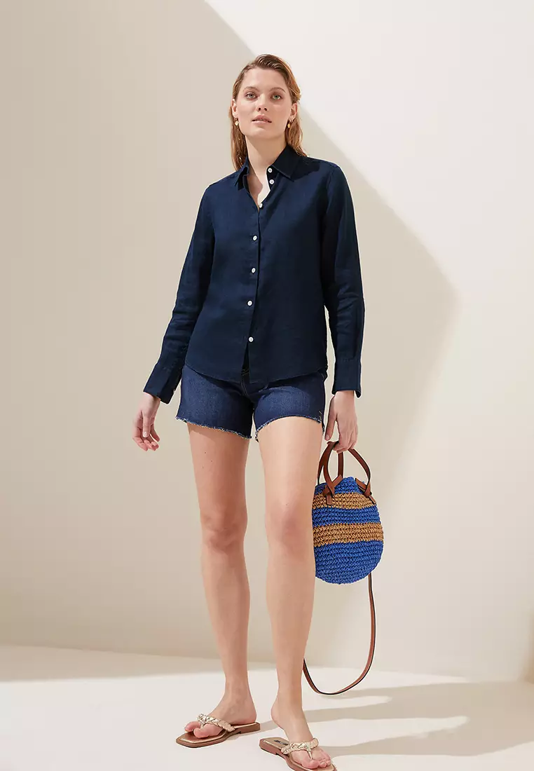 Pure Linen Long Sleeve Shirt