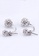 925 Signature silver 925 SIGNATURE Deuce Silver Shamballa Earrings-Silver/Clear 6A359ACC4FE077GS_2