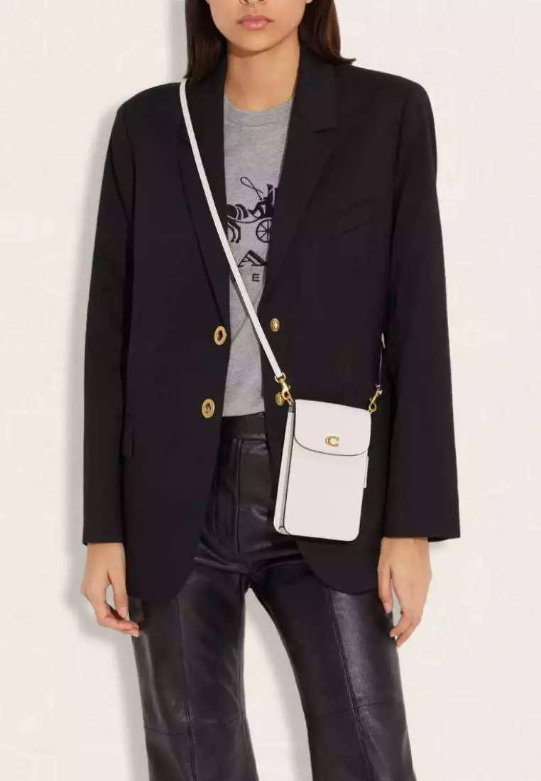 Coach Phone Crossbody Bag Chalk