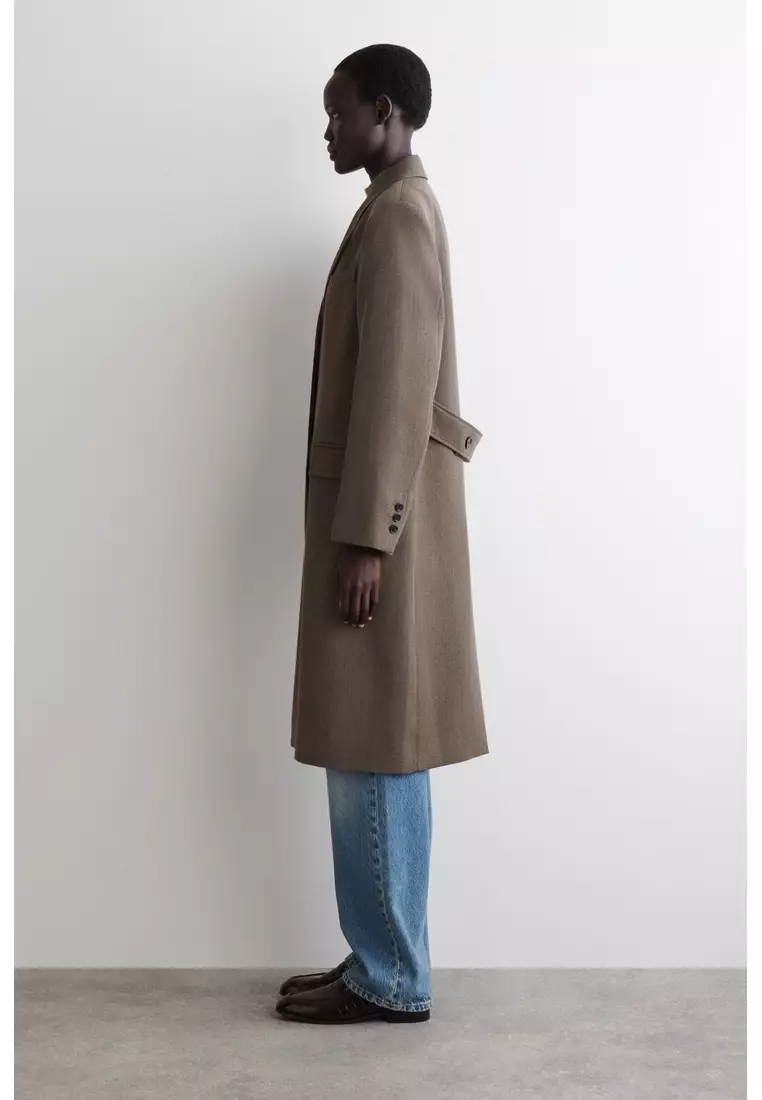 Buy COS SINGLE-BREASTED WOOL-BLEND LONG COAT 2026 Online | ZALORA