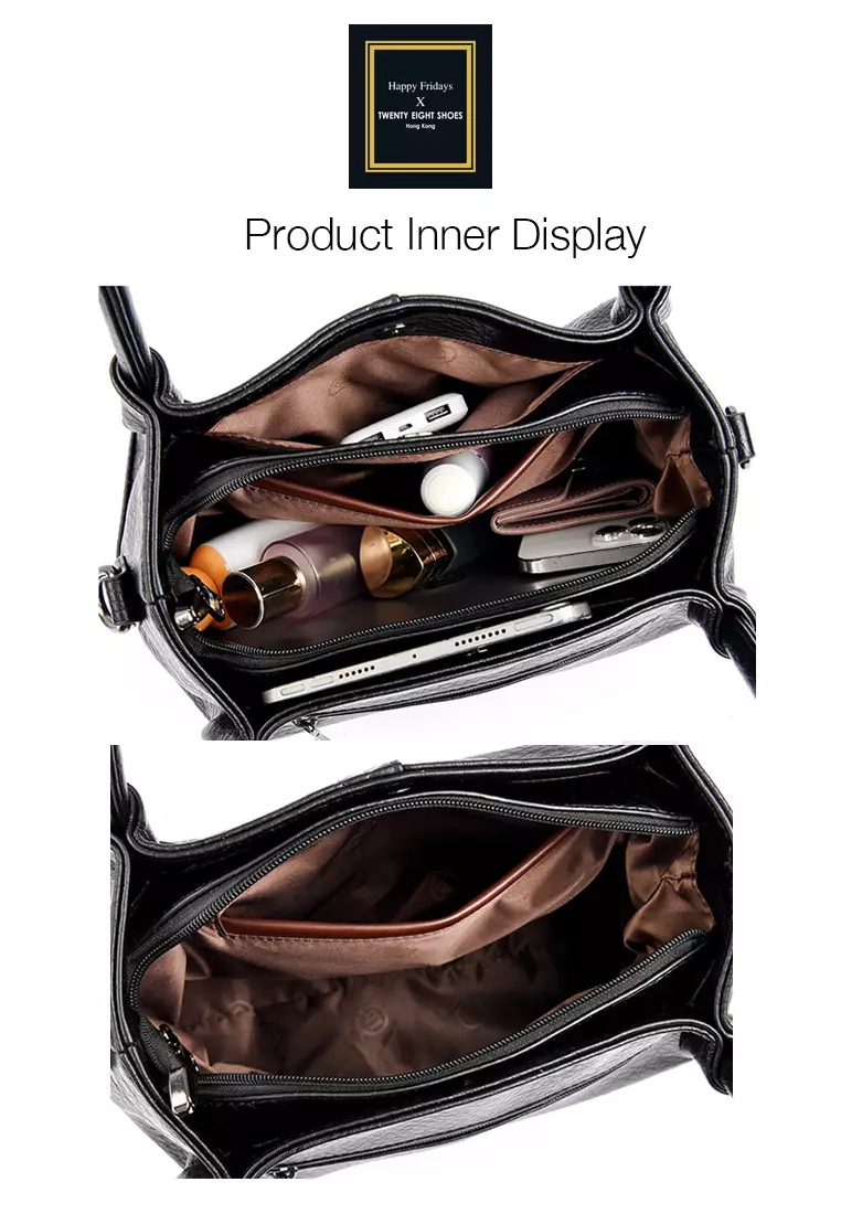 Large Capacity Faux Leather Three Way Handbag JW HD-3916
