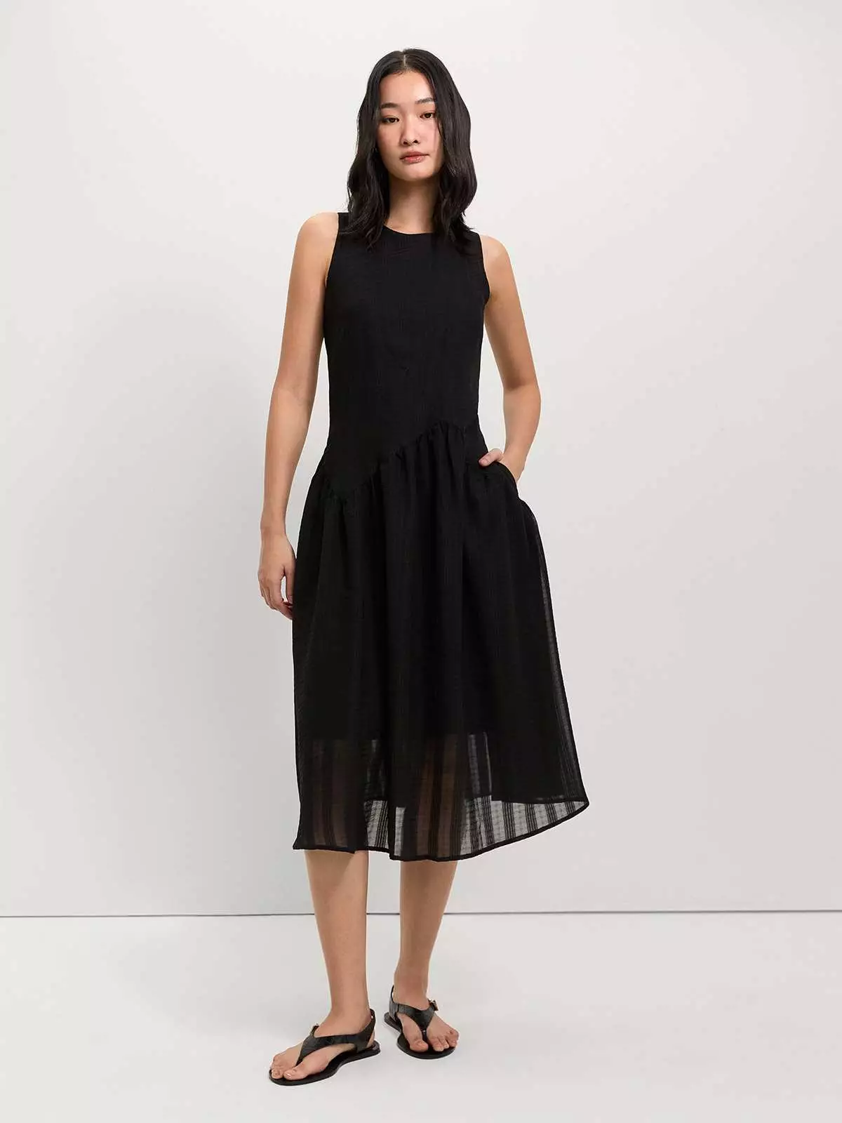 Asymmetrical Dress - Black