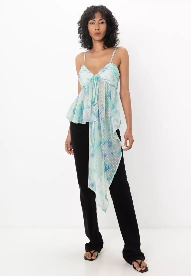 Babydoll Dobby Cami Top