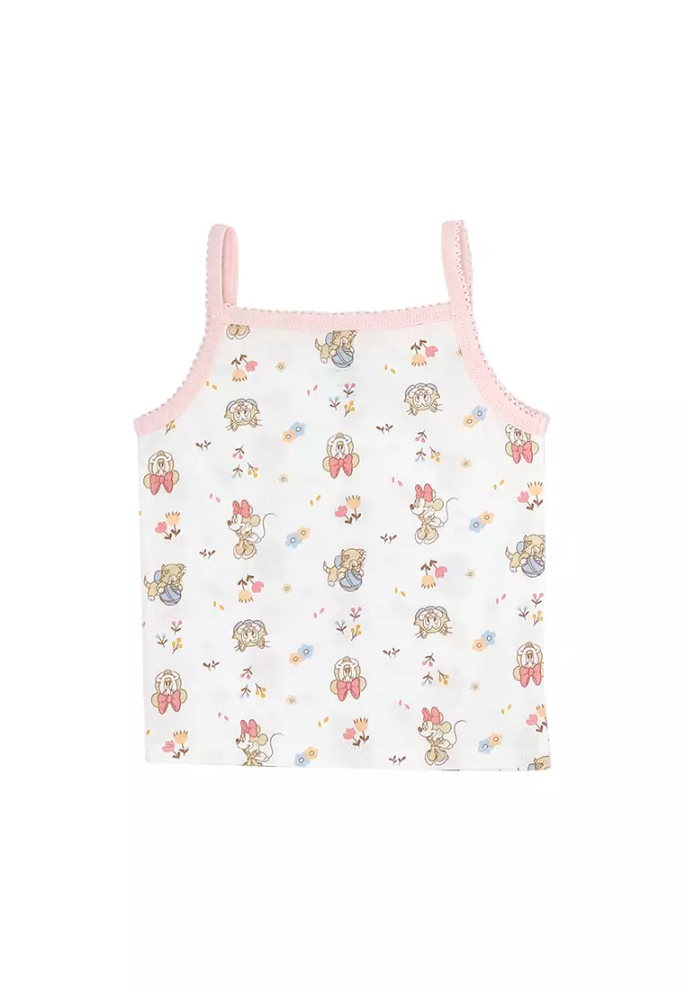 Baby Girl Licensed Newborn Essentials Sando Pack of 3 "Blooming"