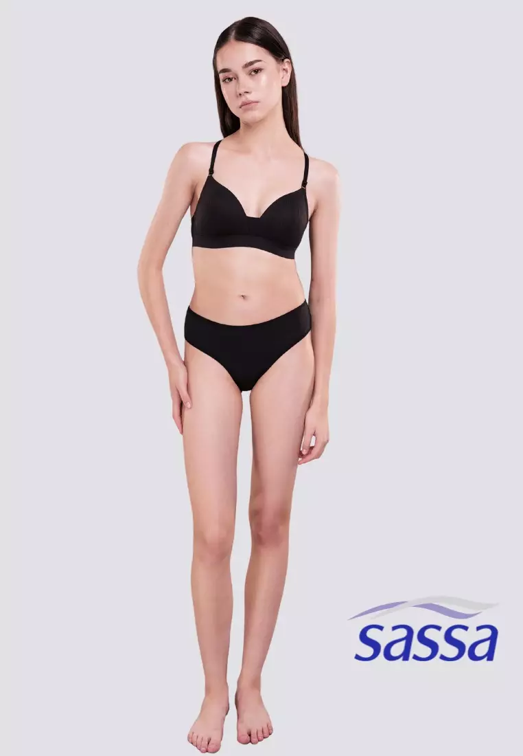 Flair Fit Ribbed Fabric Full Cup Padded Bra with J Hook Underwear for Women