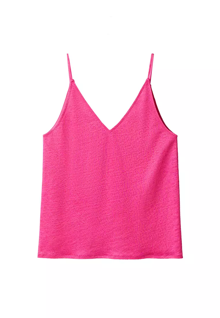  OTHER STORIES Scalloped Silk Tank Top