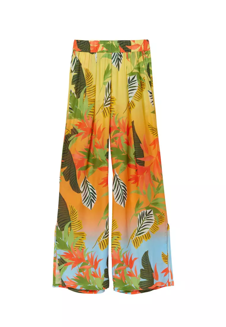 Desigual Woman Tropical wide-leg trousers.