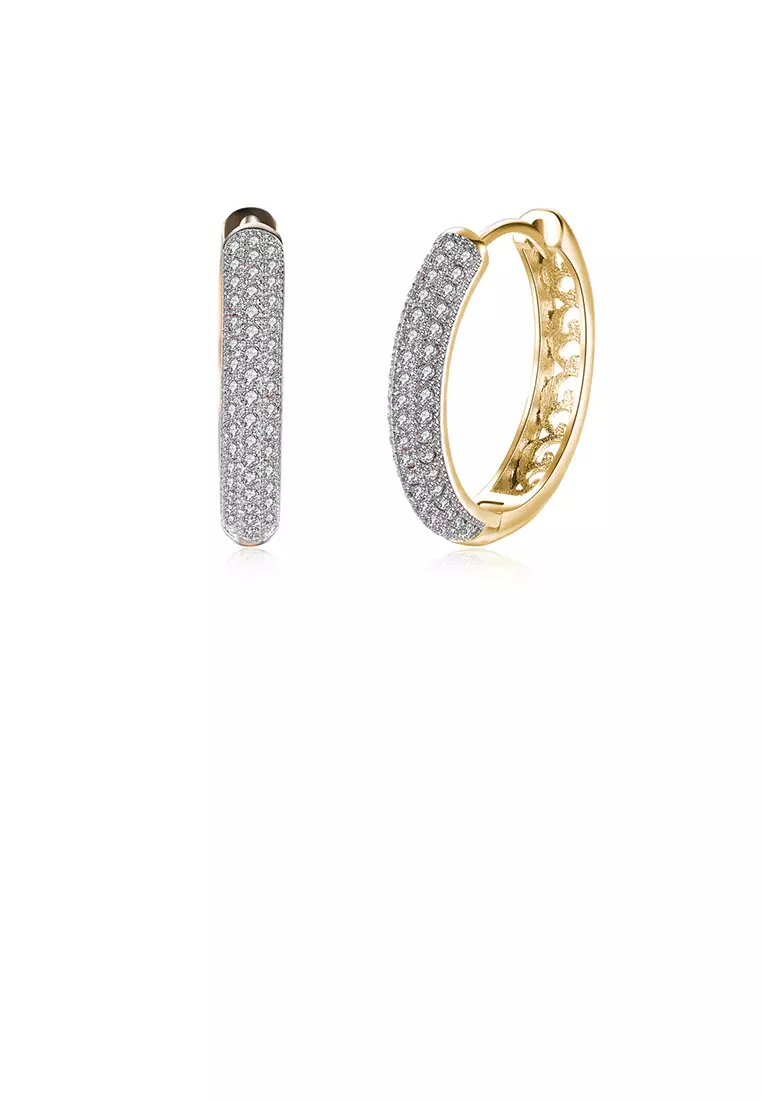 Gold hotsell round earing