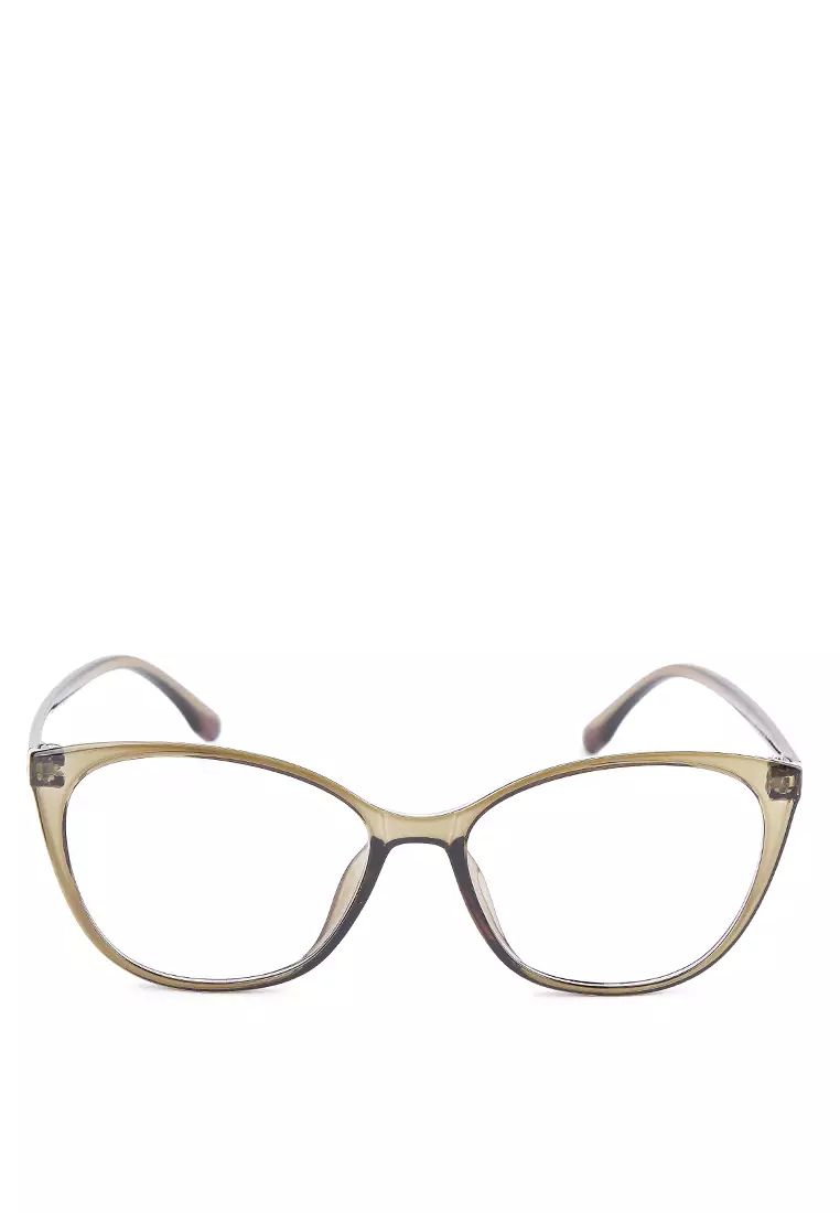 Kacamata TR Lentur Pria Wanita Antiradiasi Cat Eye Vania Brown