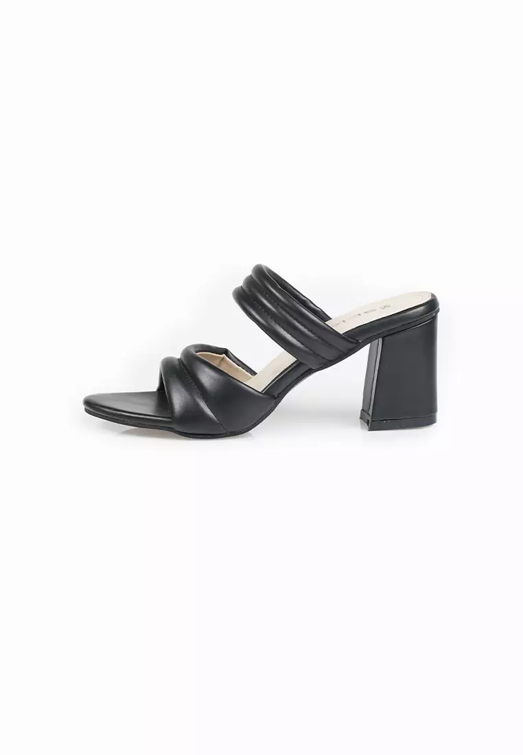 SEIS Hilary Sandal Heels Wanita Hak 7 cm-Black