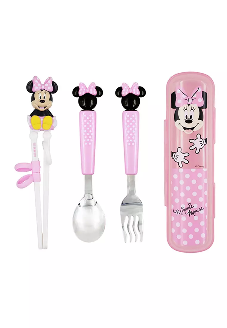 Buy Disney Minnie Disney Minnie Learning Chopsticks & Spoon Fork Set