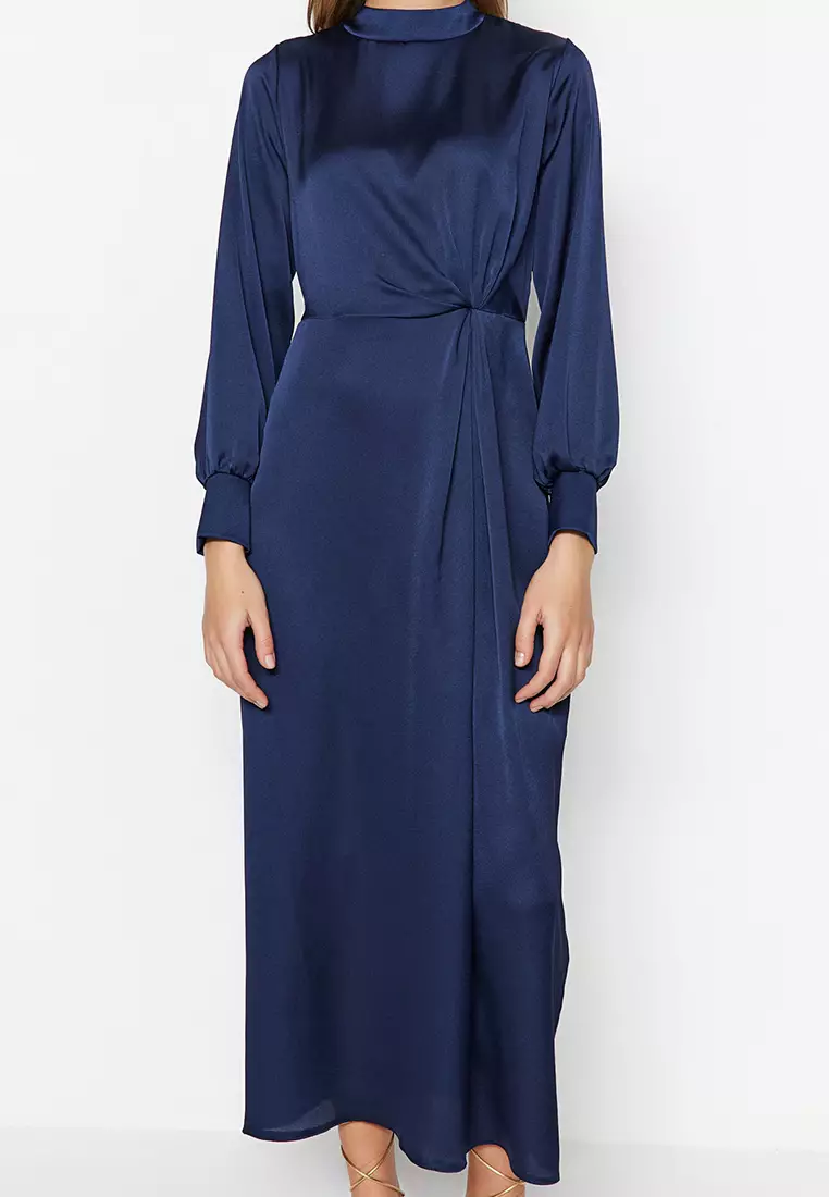 MODEST Mock Neck Maxi Dress