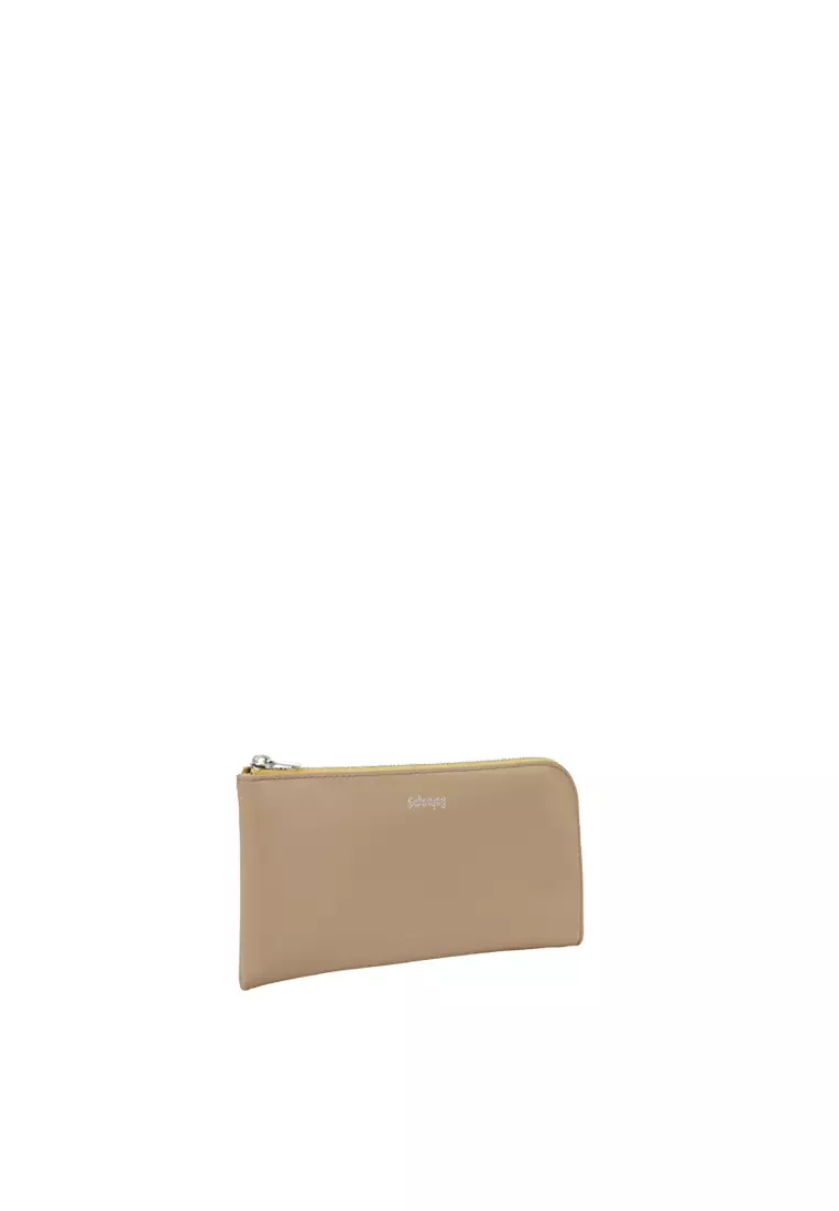 L-Zip Long Wallet - Milkshake Latte