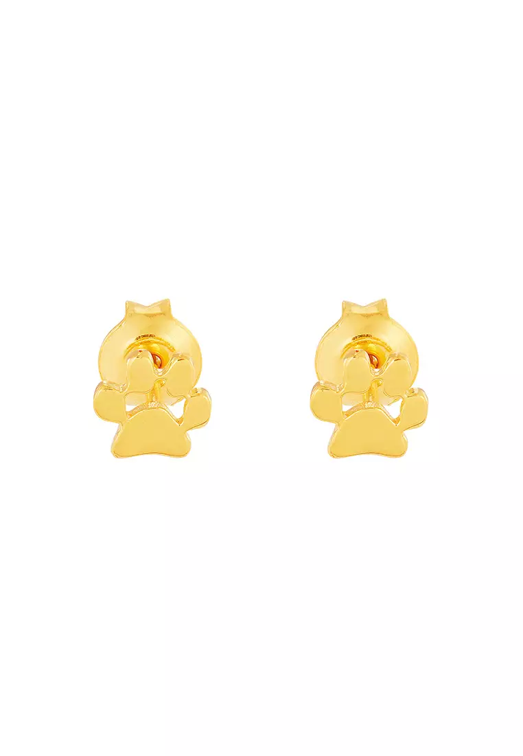 HABIB 916/22K Yellow Gold Earrings (Paw) CHE040623