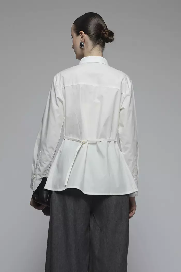 COTTONINK - Atasan Kemeja Wanita Off-white Gesso #StudioEssentials