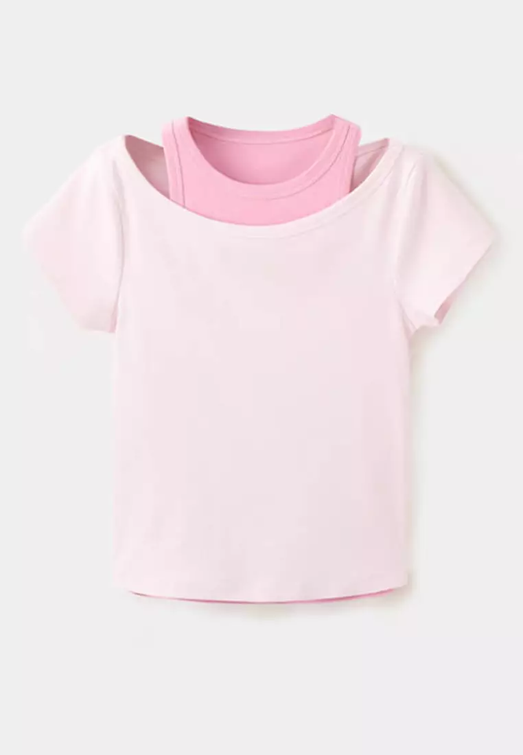 Two-Tone Contrast T-Shirt