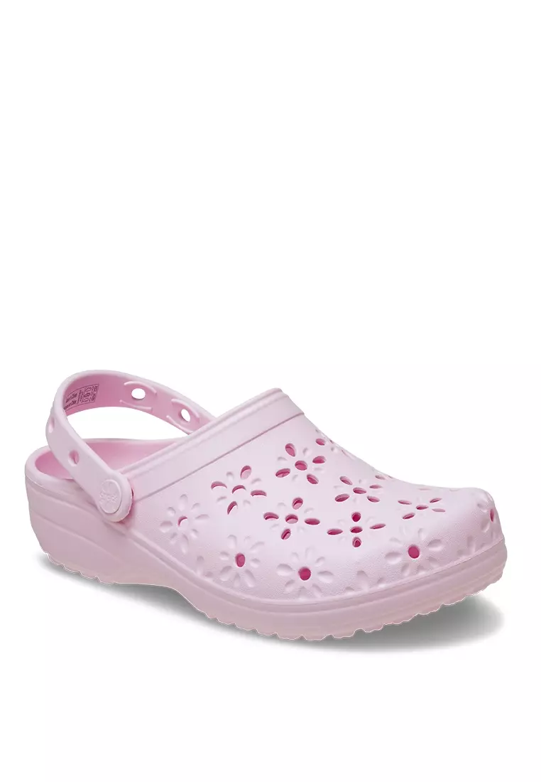 Jual Crocs Classic Floral Cut Out Clogs Original 2025 ZALORA