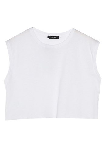 White cropped knit Clearance