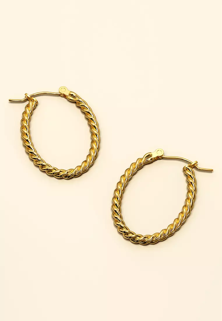 Mellenum Hoop Gold Layered Earrings