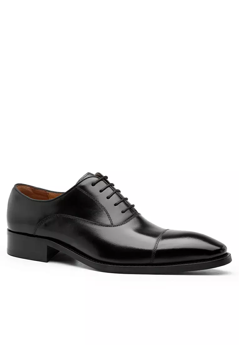 Mens black cap toe on sale shoes