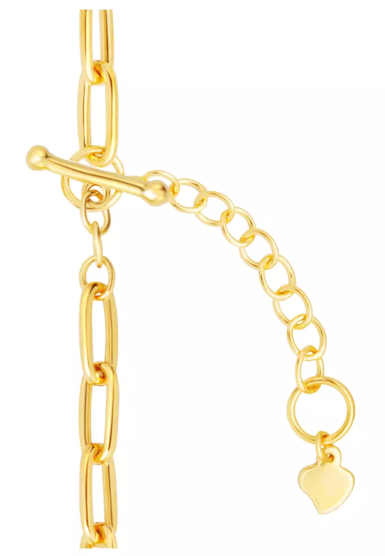 TOMEI Auspicious Buttefly Bracelet, Yellow Gold 999 (5D)