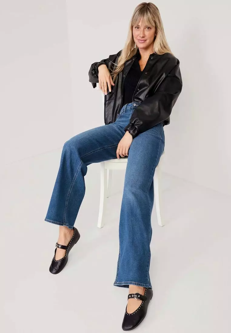High-Waisted Wow Wide-Leg Jeans For Women