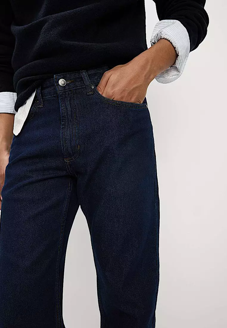 Straight Fit Pure Cotton Jeans
