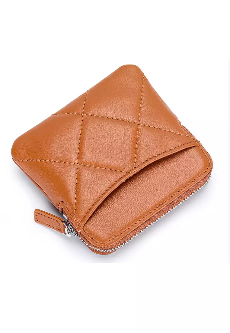 Card holder zip purse top