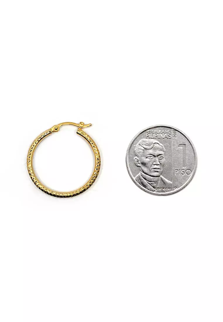 18K Italian Made Yellow Gold Earrings