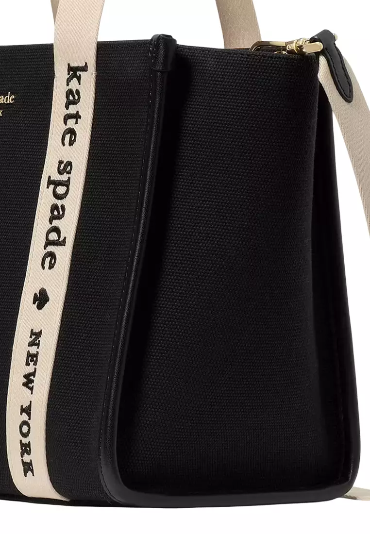 Kip Canvas Small Tote Bag - Black KG767