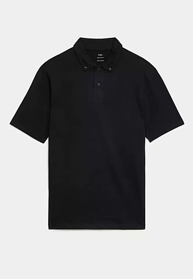 Pure Cotton Jersey Polo Shirt