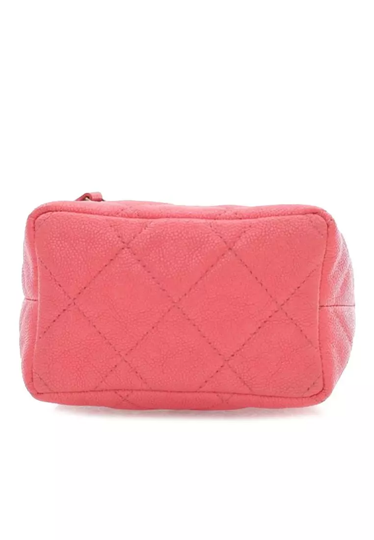 Pre-Loved Chanel Mini Cc Caviar Top Handle Vanity Case
