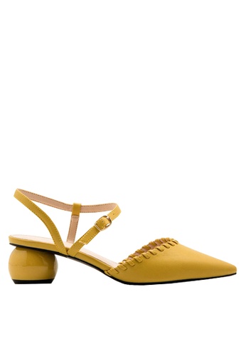 Twenty Eight Shoes yellow VANSA Pointed Toe Low Heel Sandals VSW-H437123 2561ESH1BCAFACGS_1