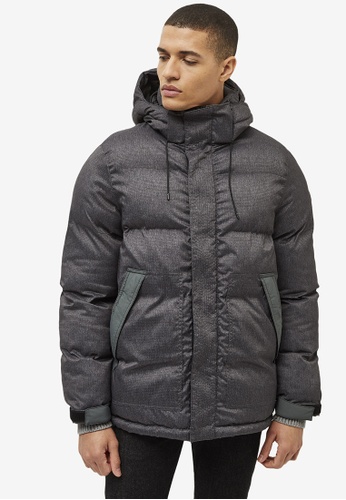 French Connection green POLY GRAIN PANELLED PUFFER BD08AAA4C56F54GS_1