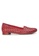 Shu Talk red AMAZTEP Handcrafted Woven Leather Loafers 8653ESH859DD1DGS_1