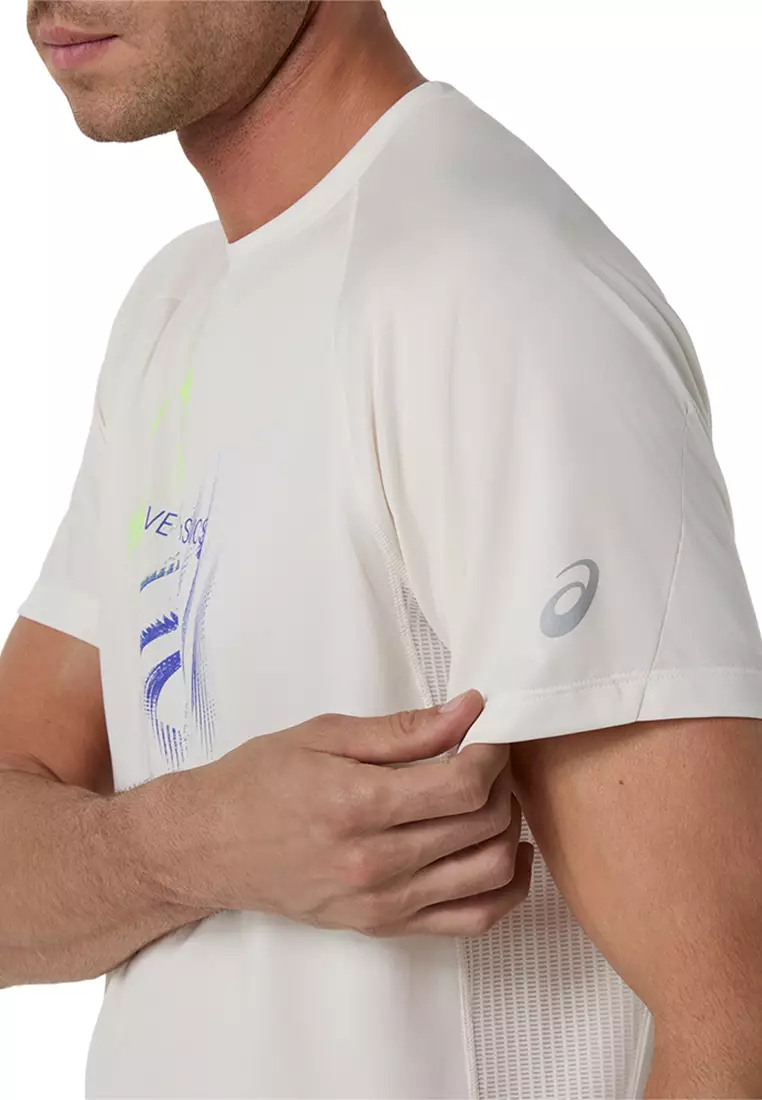 Asics Men Road Graphic SS Top -2011D446.100