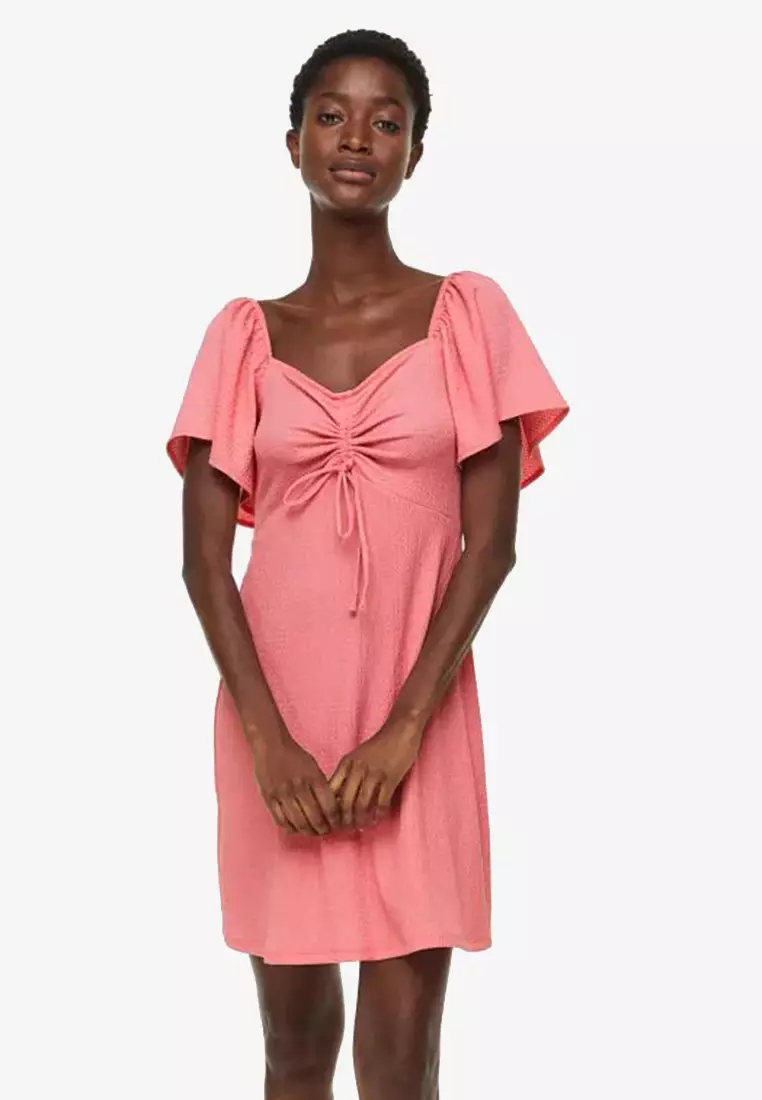 H&m red summer dress store