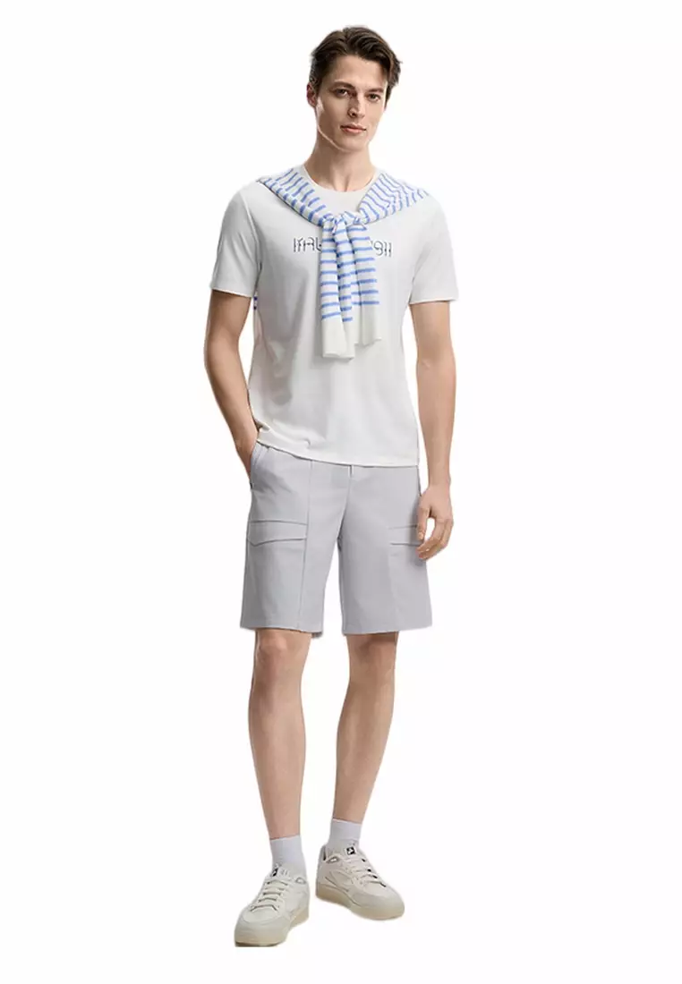 FILA CORE LIFESTYLE WHITE  Men Short Sleeves T-Shirt (Black / Blue / White)